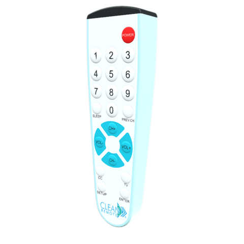 CR2BB Clean Remote – Big Button Universal TV Remote for Hospitality and Healthcare