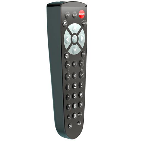 CR4B-2 Clean Remote – Advanced Remote Control for LG, Samsung, RCA, and Philips Commercial TVs (Black Membrane)