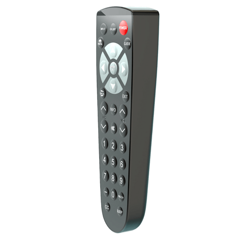 CR4B-2 Clean Remote – Advanced Remote Control for LG, Samsung, RCA, and Philips Commercial TVs (Black Membrane)