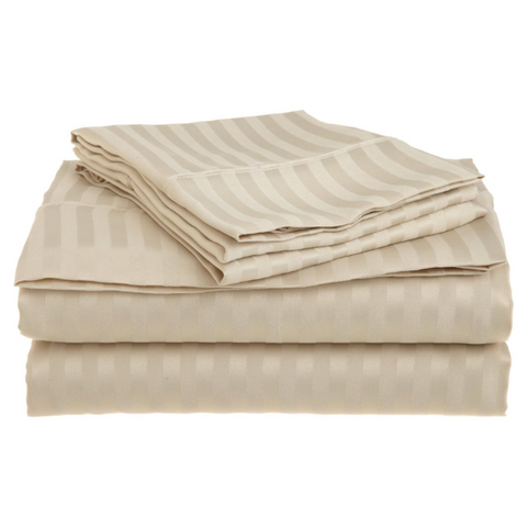 T-200 Stripe Bone Color 42x36 Standard Pillowcase