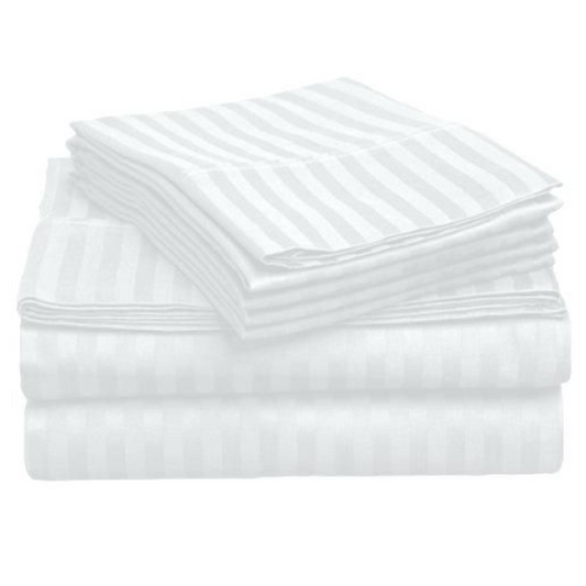 T-200 Stripe 42x36 Standard White Pillowcase