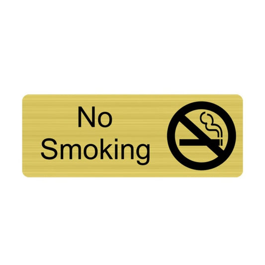 Door No Smoking Sign - Rectangular