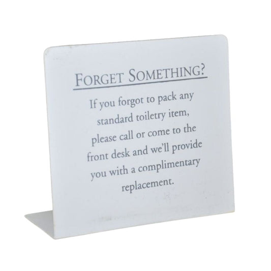 Forget Something Sign