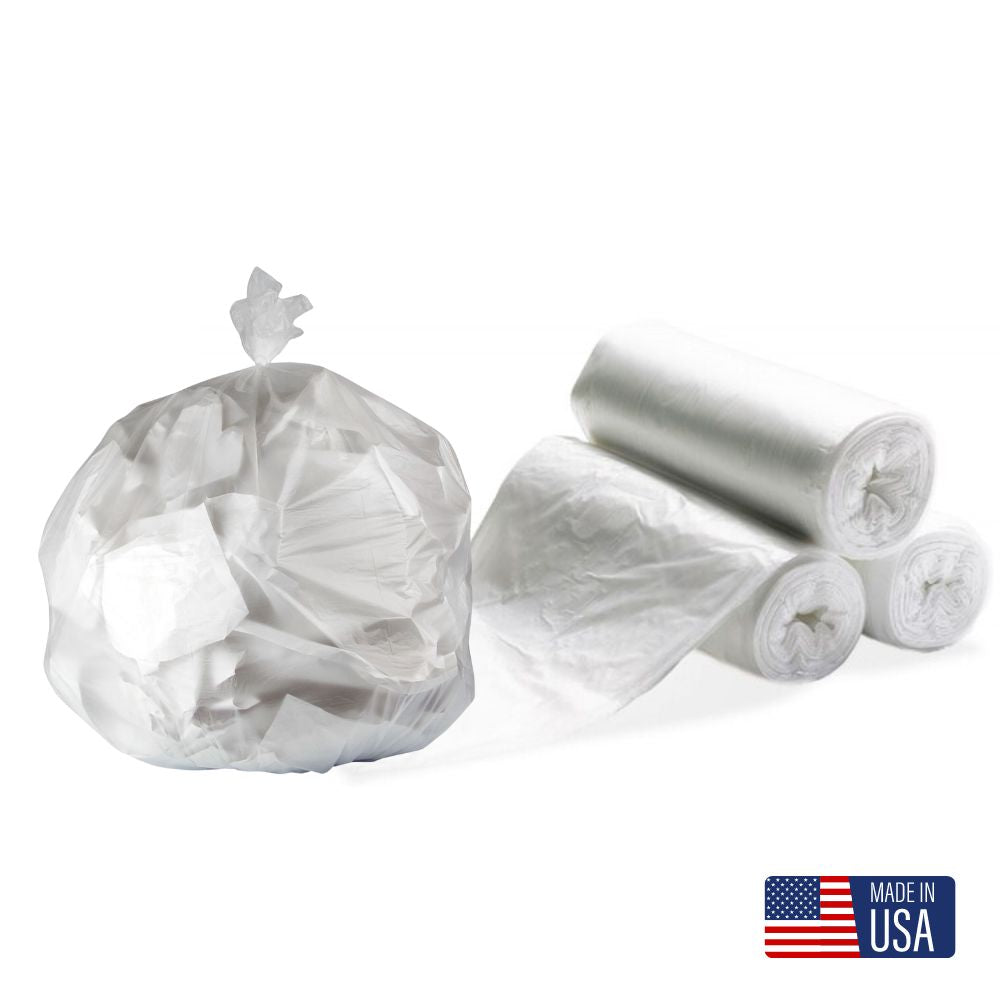 Trash Bag, 17x18, Clear,  [4-gal]