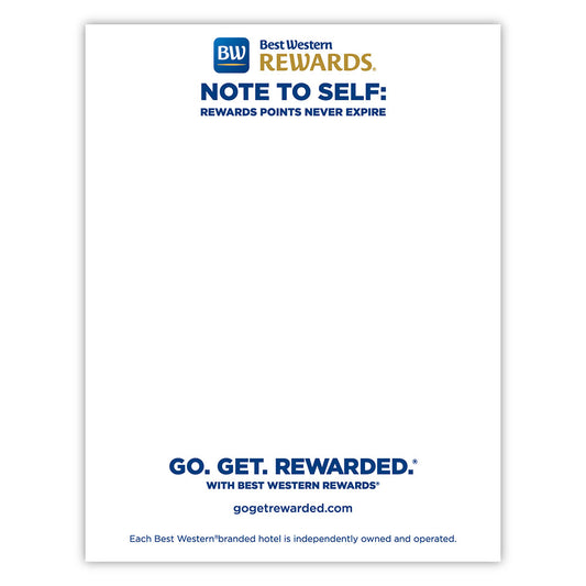 Best Western Core Note Pad