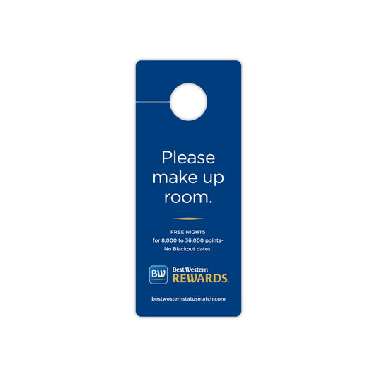 Best Western Do Not Disturb Sign